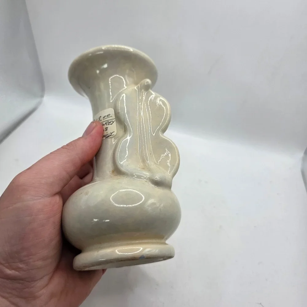 Vintage Gonder E-68 Gray Pearl Vase 6